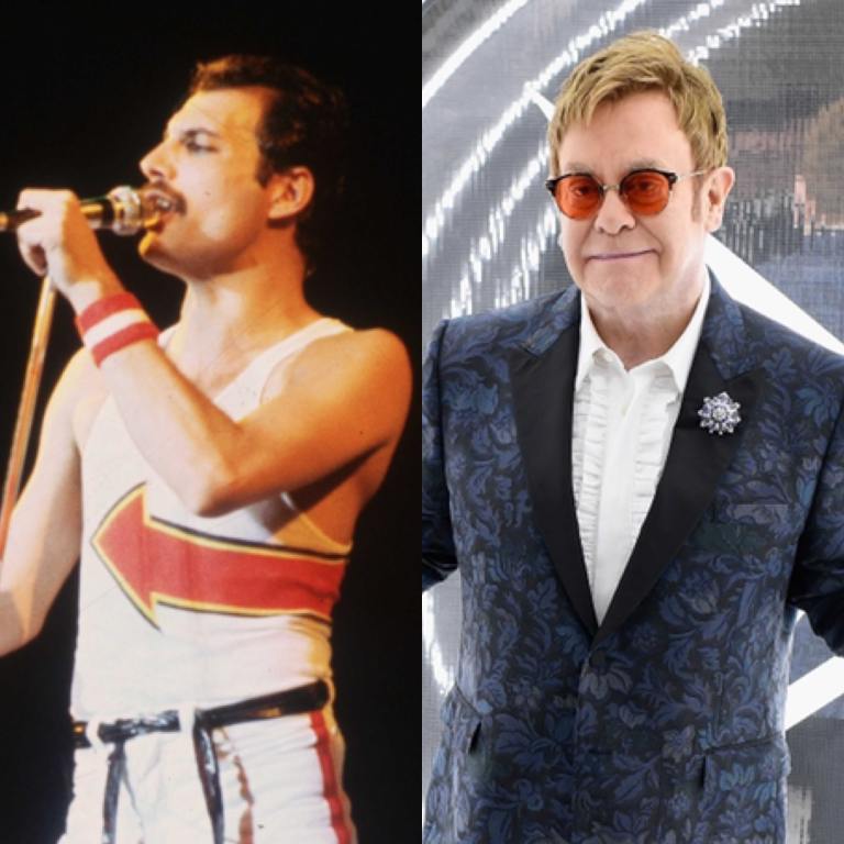 Freddie Mercury and Elton John