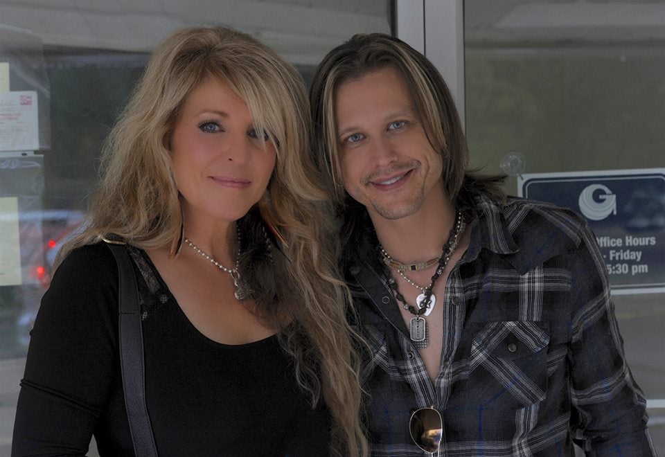 Vixen's Janet Gardner and Guitarist Justin James in the Coors Light Studio