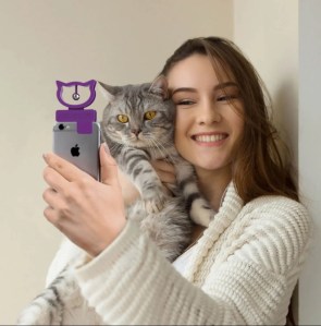 cat phone selfie attachment