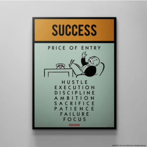 monopoly card inspired poster