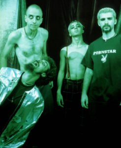 System of a down posing for a picture in the 90's