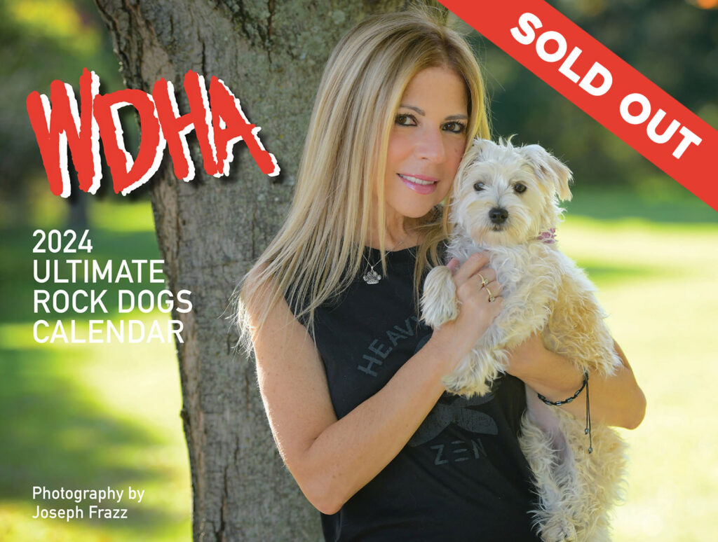 WDHA's 2024 Ultimate Rock Dog Calendar SOLD OUT cover.