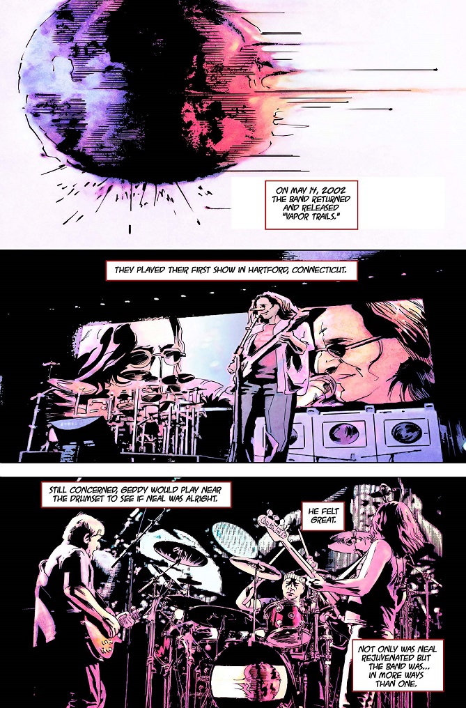 A look inside Rush The Comic Book