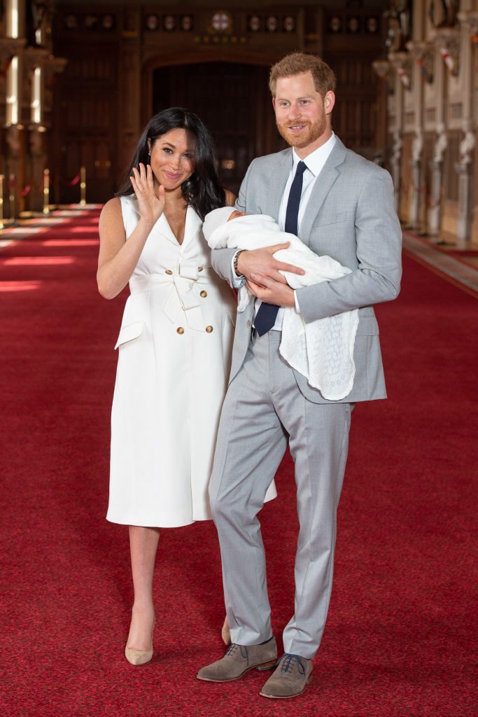 The Duke and Duchess of Sussex and their baby
